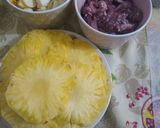 Foto del paso 3 de la receta: Pizza masa de coliflor con cerdo, piña, palmitos y queso
