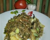 Foto langkah ke 5 dari resep Sambel ijo pete ikan teri kentang.