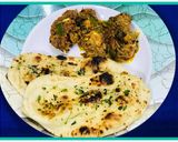 A picture of step 4 of Kulche /garlic butter naan.