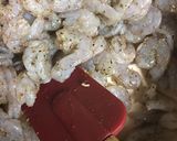 A picture of step 1 of One pot cheesy shrimp pasta.