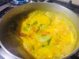 Sopa de vegetales con leche de coco y curry 🥥🍆🍲