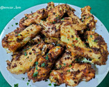 Foto del paso 8 de la receta: Alitas de pollo con cebolla crunch y curry en airfryer