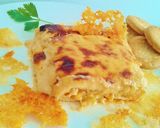 Foto del paso 21 de la receta Canelones rellenos de puerros y langostinos con bechamel de romesco