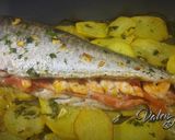 Foto del paso 4 de la receta: Merluza rellena de langostinos y ahumados