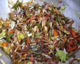 A picture of step 3 of Vegetable Chowmin.