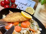 Erbsen-Möhren-Onepotpasta