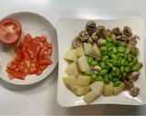 蘑菇馬鈴薯烘蛋的食譜步驟2照片