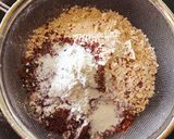 A picture of step 1 of Ragi Chocolate Cake.