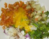A picture of step 2 of Vegetable pancake.