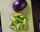 A picture of step 1 of Begun-Kundri Chorchori.