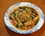 Foto del paso 7 de la receta: Potaje de alubias con bacalao desmigado y espinacas