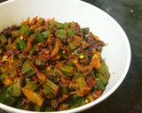 भिंडी दो प्याजा (Bhindi do pyaza recipe in Hindi) रेसिपी चरण 7 फोटो