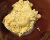 A picture of step 1 of Spinach with Egg.