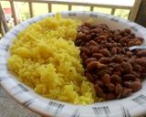 A picture of step 6 of Turmeric rice and beans.