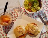 Foto del paso 4 de la receta: Hamburguesas de pollo napolitana con un toque de jengibre y ají!