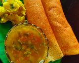 A picture of step 4 of Wheat Dosa.