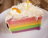Foto langkah ke 7 dari resep Bolu Kukus Rainbow Cake 🎂🍰😊.