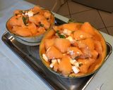 Une image de l'étape 7 de Melon charentais à la feta et menthe du jardin.