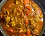 A picture of step 7 of Paella, chicken, chorizo & prawns.