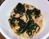 รูปขั้นตอนการทำที่ 4 ของ ผัดผักบุ้งอกไก่