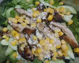 Hình bước làm 4 của món Ức gà nướng salad gymer