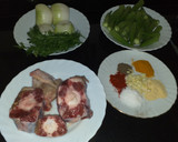 Foto del paso 1 de la receta: Tajín de carne de ternera con gombos y salsa de tomate - Mlokhiya