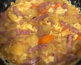 รูปขั้นตอนการทำที่ 6 ของ ไข่เจียวสเปน(Tortilla)🥚🥔🥕🍖#ปาร์ตี้ของว่าง
