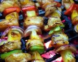 A picture of step 3 of Shrimp kababs.