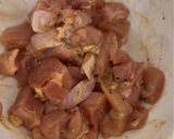 A picture of step 1 of Chicken congee.