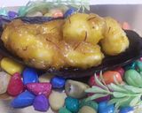 A picture of step 4 of Sweet Banana Curry In Chocolate Boat.