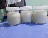 Hình bước làm 4 của món Sữa lê + bắp nếp cho bé