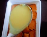 A picture of step 4 of New instant custard Malai cake for Holi festival.