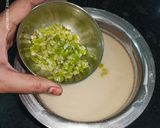 A picture of step 1 of Khatta dhokla.
