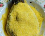 Foto del paso 3 de la receta: Berenjena ahumada, rellena con queso a la milanesa 🍆