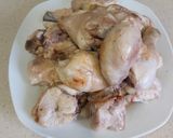 Foto del paso 1 de la receta: Pollo con gambones. Mar y montaña