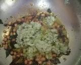 A picture of step 3 of Mango pulihora.