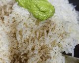 A picture of step 3 of Basil pesto Rice.