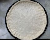 Foto del paso 4 de la receta: Pizza con mozarela, jamón, queso azul y apio - masa con técnica prefermento poolish