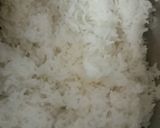 A picture of step 1 of Chatpate rice bhujiya mint flavour.