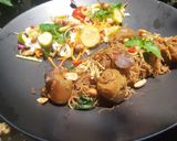 รูปขั้นตอนการทำที่ 5 ของ หมี่ข้าวกล้องผัดฮังเลแห้ง #leftover #upcycle No.6