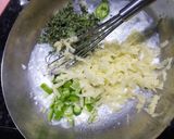 A picture of step 2 of Masala gota.