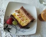 Tort kwadratowy z owocami krok przepisu 7 zdjęcie