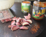 Foto del paso 1 de la receta: Migas cuadradas con jamón
