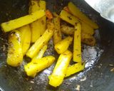 A picture of step 5 of Neem aloo fry.