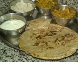 A picture of step 3 of Bajra ki Roti.