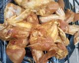 A picture of step 3 of Charcoal grill chicken wings.