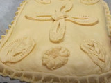 Empanada de cebolleta o cebolla de verdeo con huevo duro