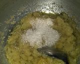 A picture of step 3 of Aloo ka halwa.