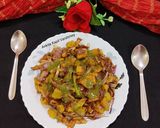 A picture of step 4 of Stuffed Besan Chilla.