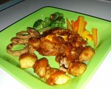 Foto langkah ke 6 dari resep Chicken steak with simple BBQ sauce.